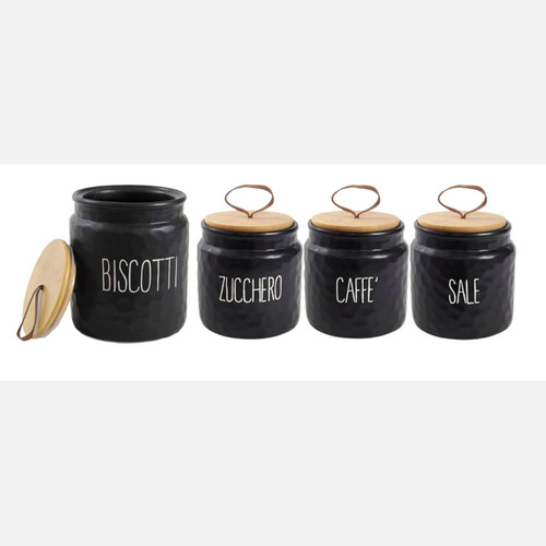 Barattoli ceramica nera - barattoli,