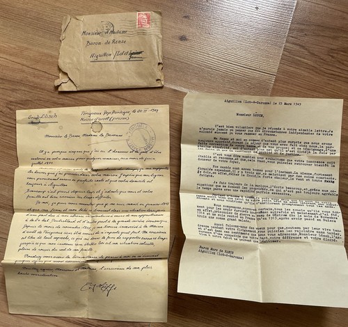 Lettre prisonnier waffen - prisonnier, ss