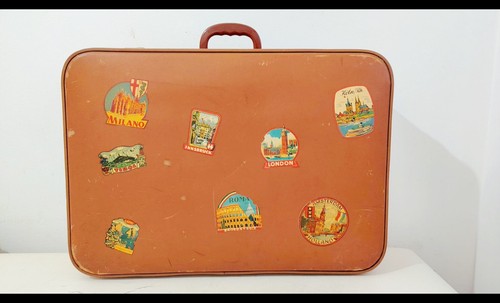 Vecchia valigia anni 60 - vecchia, 50/60