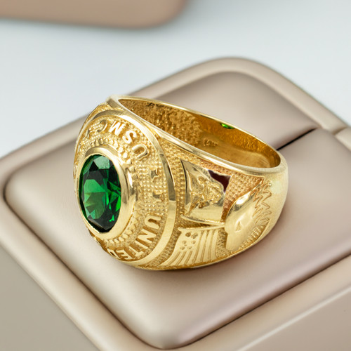 Anello uomo oro giallo - da, in
