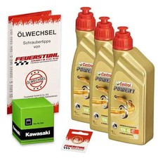 Olio motore Kawasaki VN 800, 95-99, VN800A Castrol Power1 10w40 OEM filtro olio motore