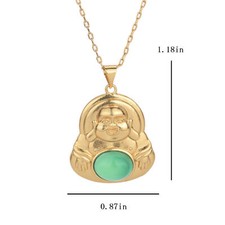 Collana con ciondolo in giada