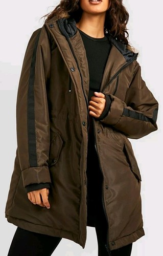 Cappotto parka giacca righe - cappotto,