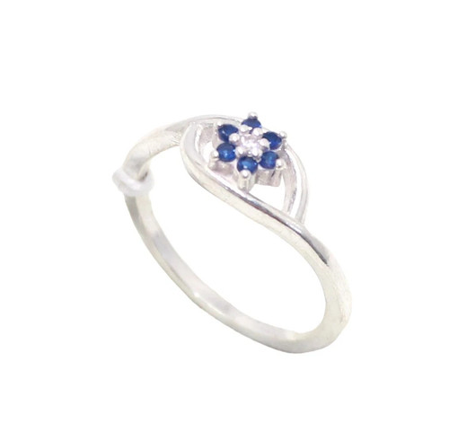 Anello donna fiore argento