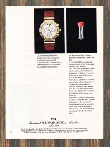 Iwc vinci pubblicità - -,