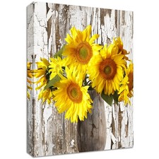 Girasole giallo in vaso Quadri