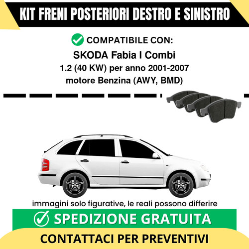 Pastiglie freno posteriori - pastiglie,