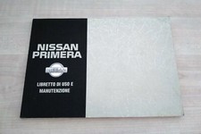 Nissan Primera Libretto Manuale Uso e Manutenzione 1993 Italiano ORIGINALE