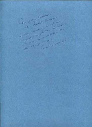 Autografo originale pierre - pierre, dux