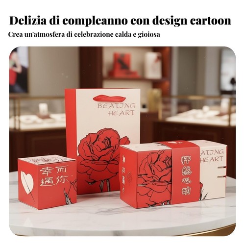Scatola regalo con busta rossa