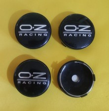 TAPPI COPRIMOZZO OZ RACING BLACK CHROME DIAMETRO 60MM BORCHIE CERCHI LEGA 4pz