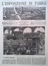 Copertina Esposizione di Parigi nr. 9 del 1889 Ponti Mobili Galleria Macchine