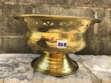 Vintage style brass planter