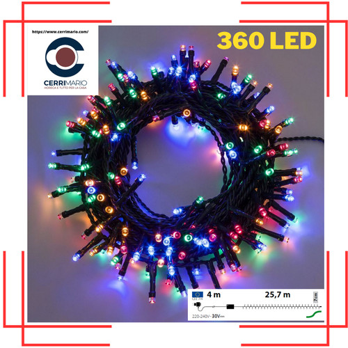 Luci natale 360 led - natale,