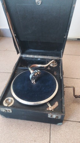 Grammofono portatile vintage