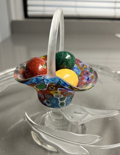 Cesto vetro artistico - cesto,