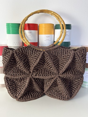 Borsa mano donna rafia - a,