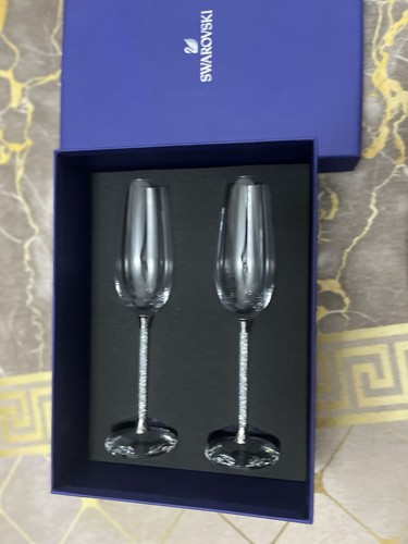 Coppia calici vino - calici, swarovski