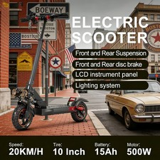 25MPH Dual-Shock E-Scooter