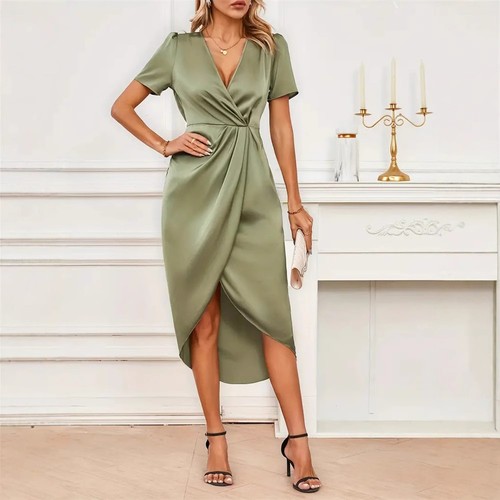 Abito donna raso - scollo, a
