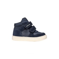 Geox scarpe da bambino invernali strappi in pelle sneakers alte blu bimbo Nashik