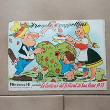 JACOVITTI/Fonoscope/CARTOLINA MUSICALE - FRAGOLE E CAPPELLINI SAN REMO 1958