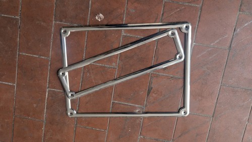 Cornici cromate targa nera - cornici,