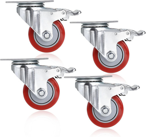 4pcs ruote girevoli - con, freno