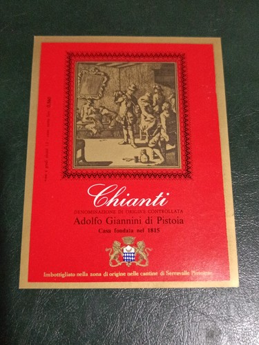 Etichetta vino chianti - etichetta,