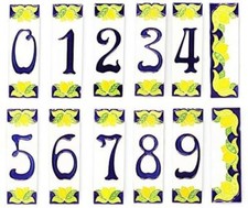 NUMERI CIVICI COMPONIBILI CERAMICA H15 VARI FORMATI