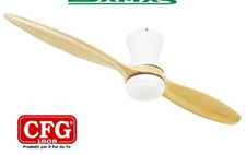 VENTILATORE A SOFFITTO 2 PALE LEGNO CM 130 LUCE E TELECOMANDO  EV107