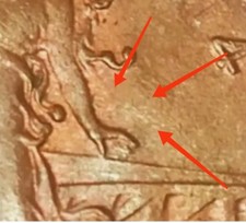 ERRORE 1 CENTESIMO 1914 PRORA  VITTORIO EMANUELE III N4 TRE MANI ( 1908 ) 