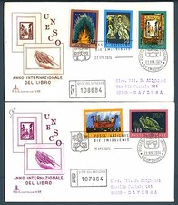 VATICANO - 1974 - La Bibbia. Soggetti e formati vari su busta primo giorno racc.