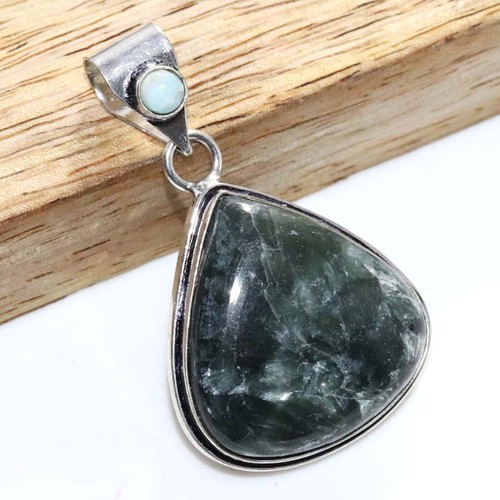 Ciondolo larimar serafinite - ciondolo,