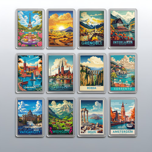 Acrylic travel city holiday - acrylic,