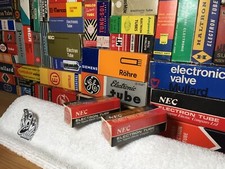 2x NEC Nippon 12AT7 ECC81/Vintage WE Japan/NOS coppia abbinata/ClassicAudioTubes