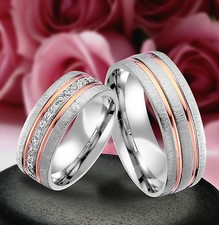 2 Echt Silber 925 Trauringe