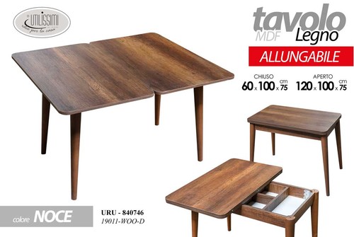 Tavolo allungabile legno color - tavolo,