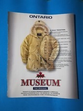 RITAGLIO DI GIORNALE CLIPPING PUBBLICITA' MUSEUM GIUBBOTTO DA COLLEZIONE - (141)