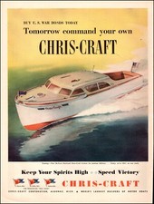 1944 WW 2 era AD  CHRIS CRAFT