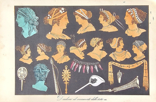 Antica stampa usi costumi - stampa,