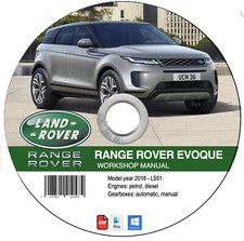 Range Rover Evoque L551 (2018-2021)  manuale officina su Cd