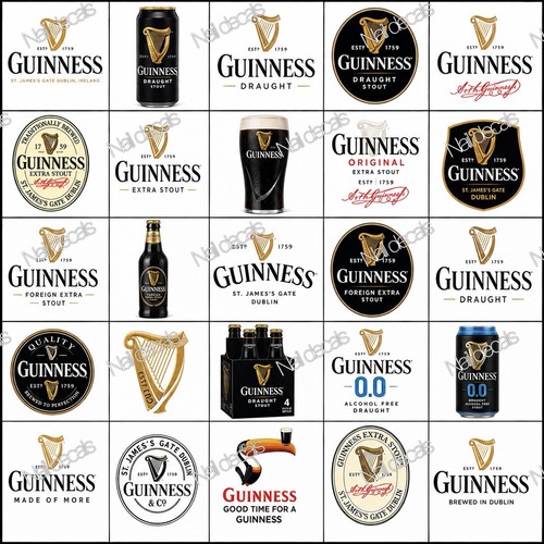 Guinness decalcomanie unghie - decalcomanie,