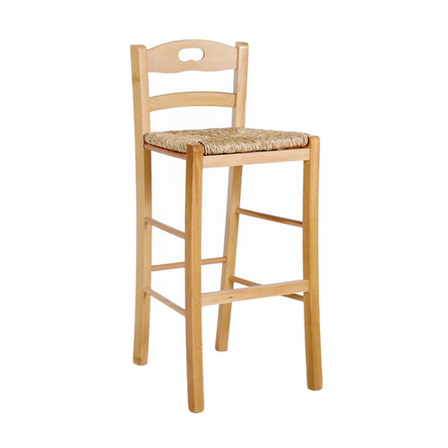 Sgabello legno massello - in,