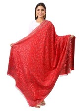 Donna Kashmiri Lana Scialle Stola Jacquard Design Caldo e Morbido Simil Pashmina