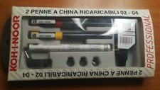 KOH-I-NOOR - PENNE A CHINA RICARICABILI 0.2 0.4 - CONFEZIONE ORIGINALE MAI USATE