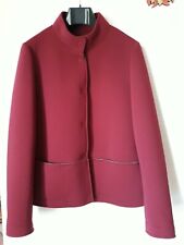 Giacca Donna Motivi tessuto tecnico bordeaux collo alla coreana Tg. L come nuovo