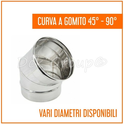 Gomito curva acciaio inox - curva,