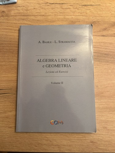 Algebra lineare geometria - algebra,