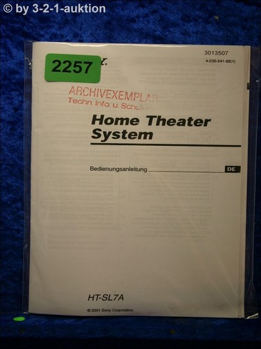 Sony manuale istruzioni ht - manuale, di
